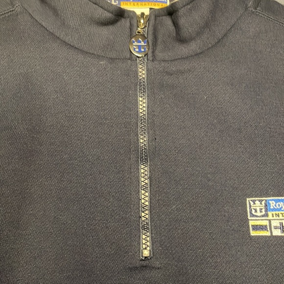 Royal Caribbean International Pullover Sweatshirt Small/Medium Blue 1/4 Zip - Picture 4 of 7